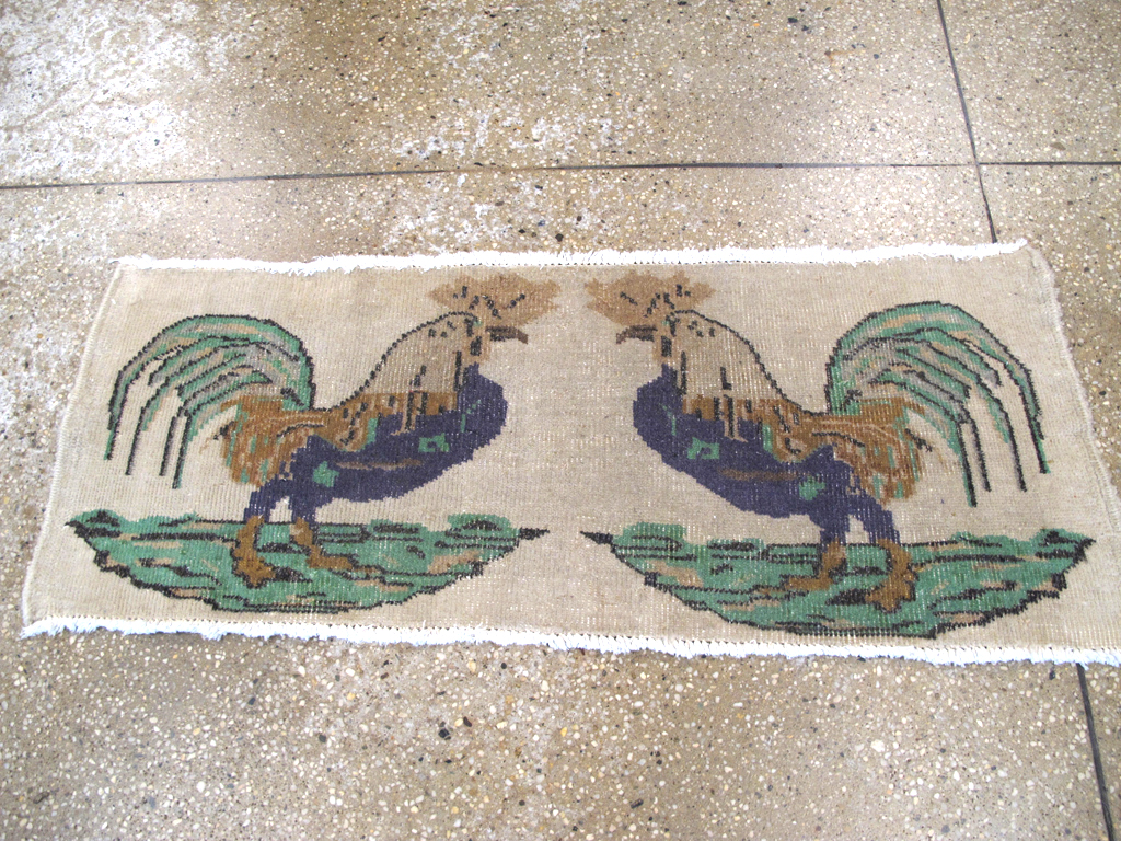 Vintage Pictorial Anatolian Rug, No.26482 - Gss