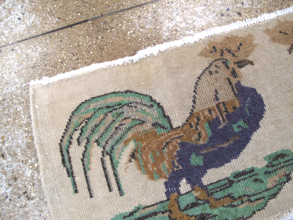 Vintage Pictorial Anatolian Rug, No.26482 - Gss