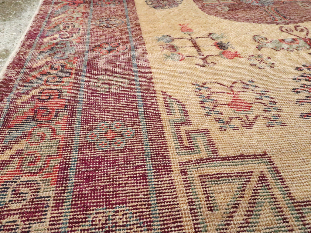 Antique East Turkestan Khotan Rug, No.26484 - Gss