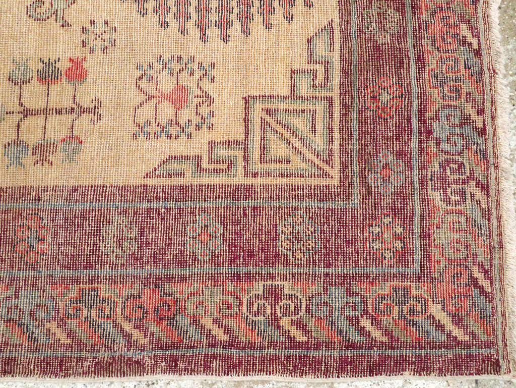 Antique East Turkestan Khotan Rug, No.26484 - Gss