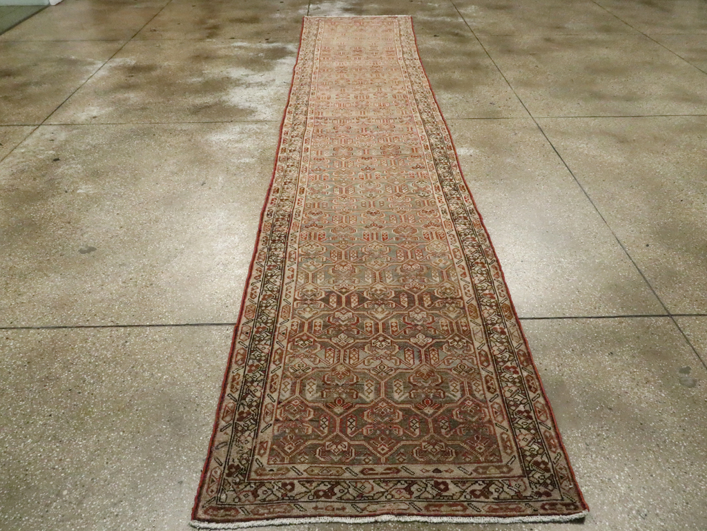 Antique Persian Malayer Long Runner, No.26487 - Gss