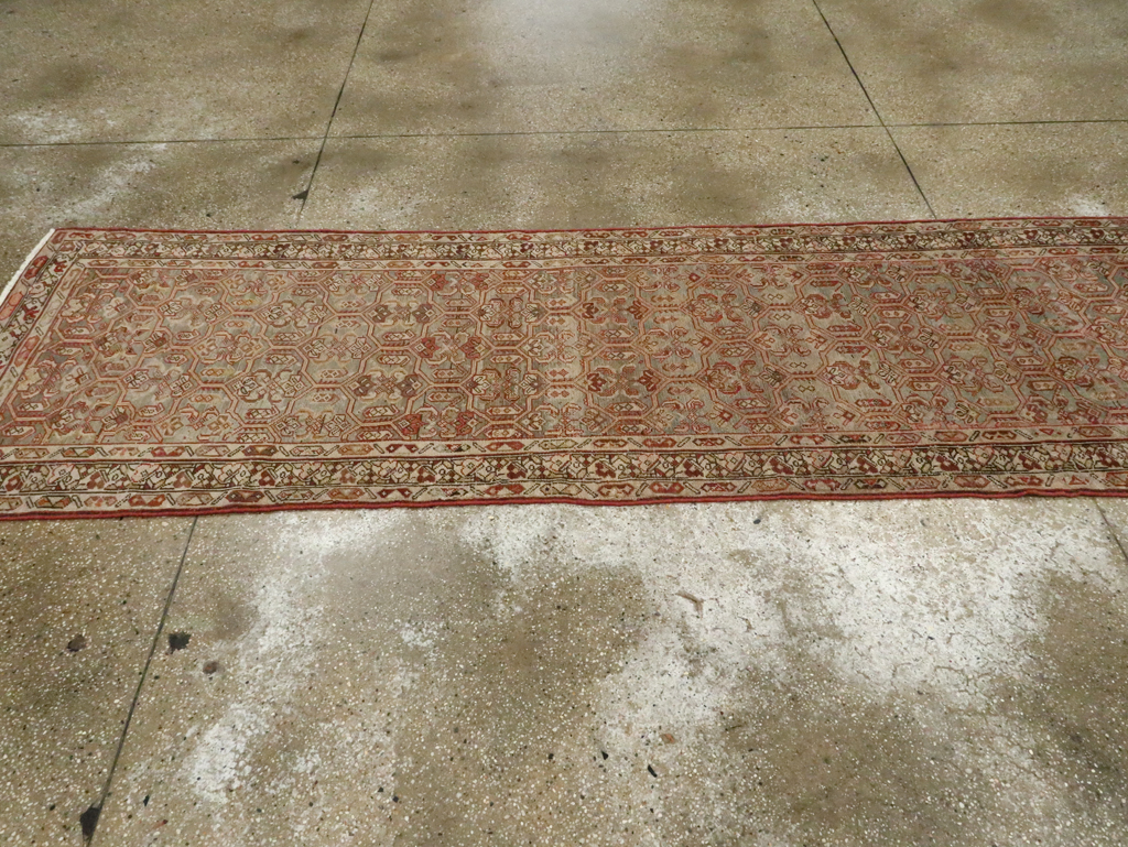 Antique Persian Malayer Long Runner, No.26487 - Gss