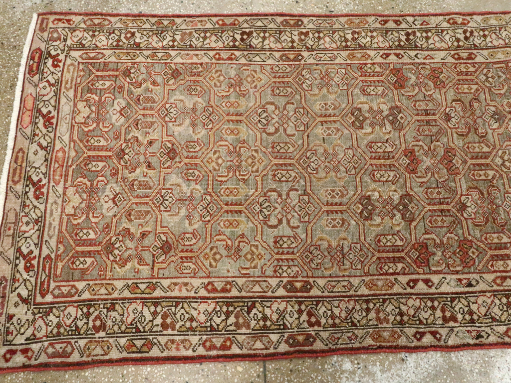 Antique Persian Malayer Long Runner, No.26487 - Gss