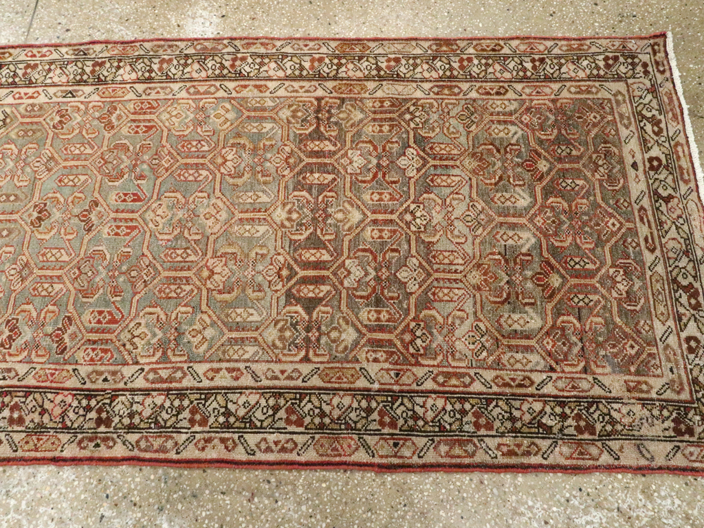 Antique Persian Malayer Long Runner, No.26487 - Gss