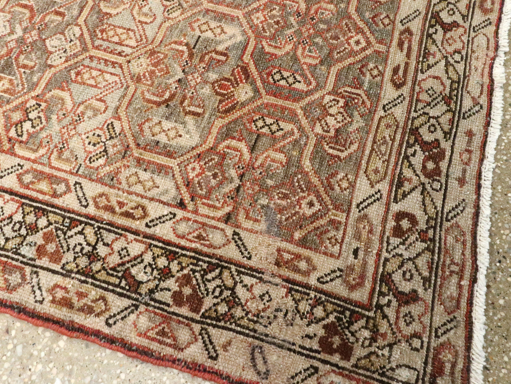 Antique Persian Malayer Long Runner, No.26487 - Gss