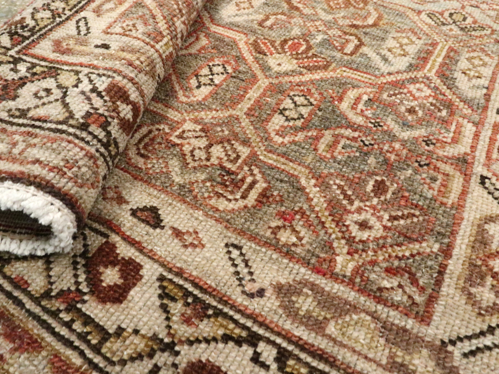 Antique Persian Malayer Long Runner, No.26487 - Gss