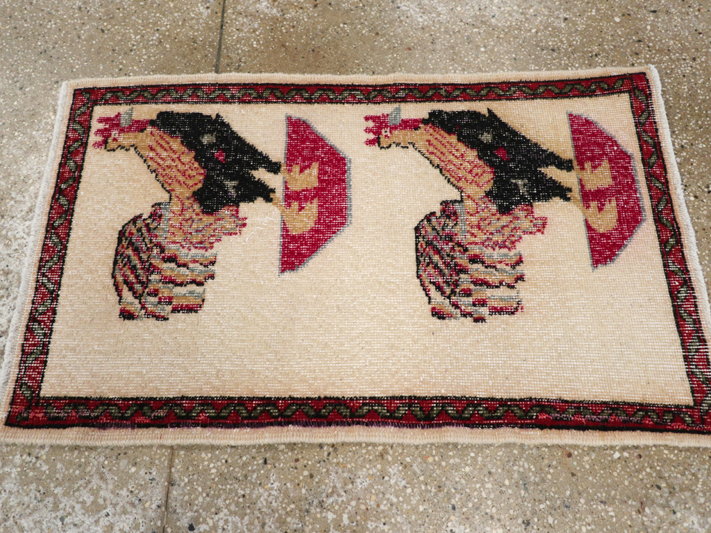 Vintage Pictorial Anatolian Rug, No.26489 - Gss