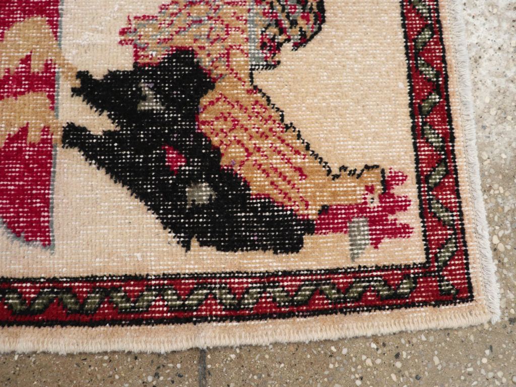 Vintage Pictorial Anatolian Rug, No.26489 - Gss