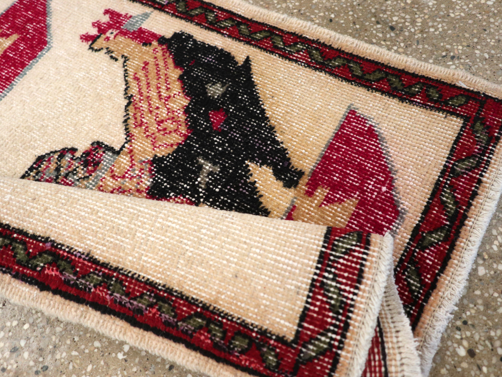 Vintage Pictorial Anatolian Rug, No.26489 - Gss