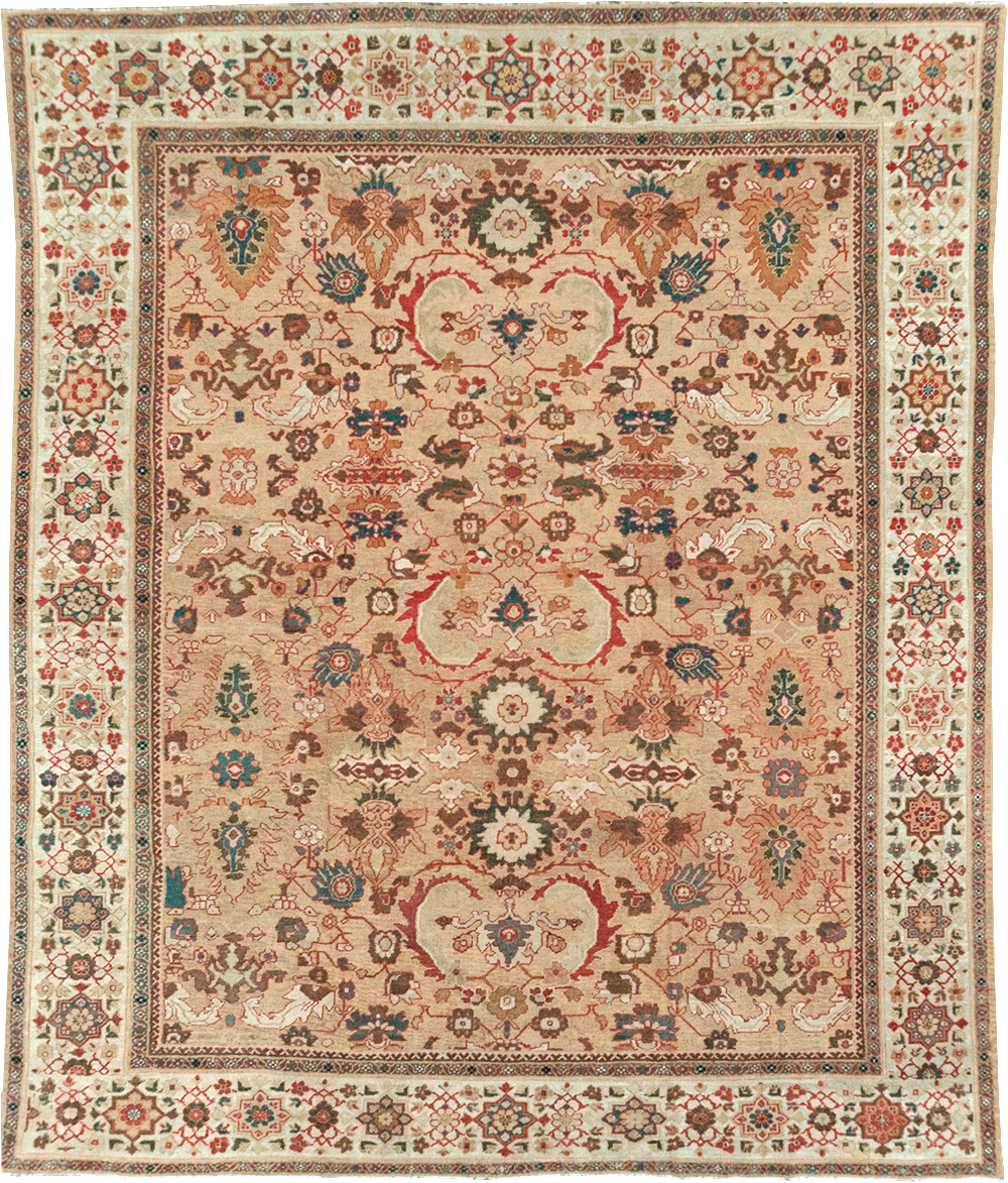 Antique Persian Mahal Room Size Carpet, No.26492 - Gss