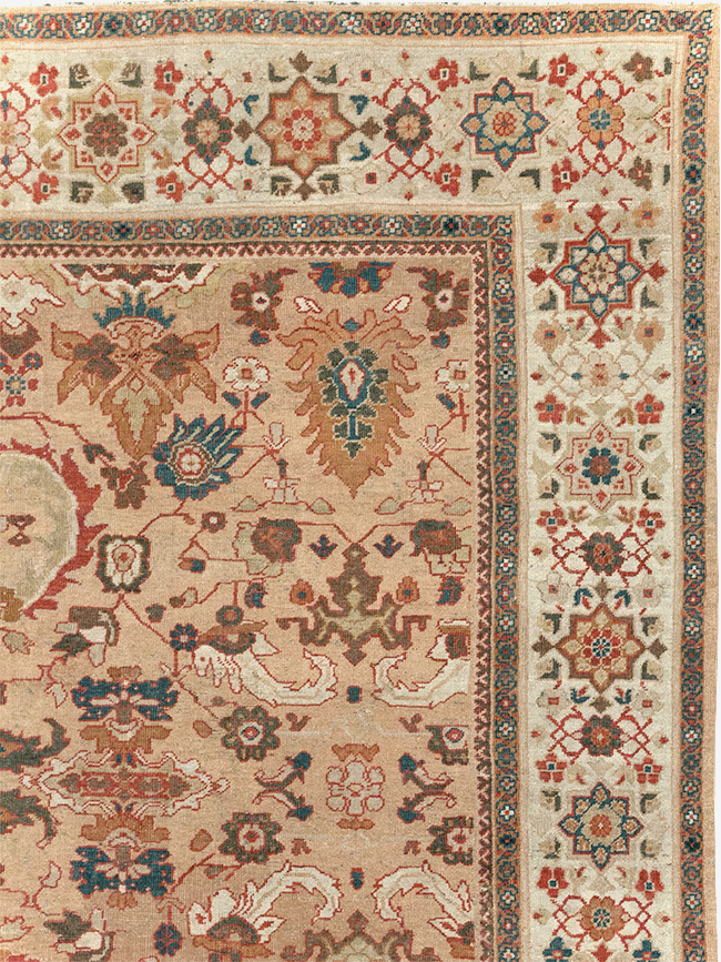 Antique Persian Mahal Room Size Carpet, No.26492 - Gss