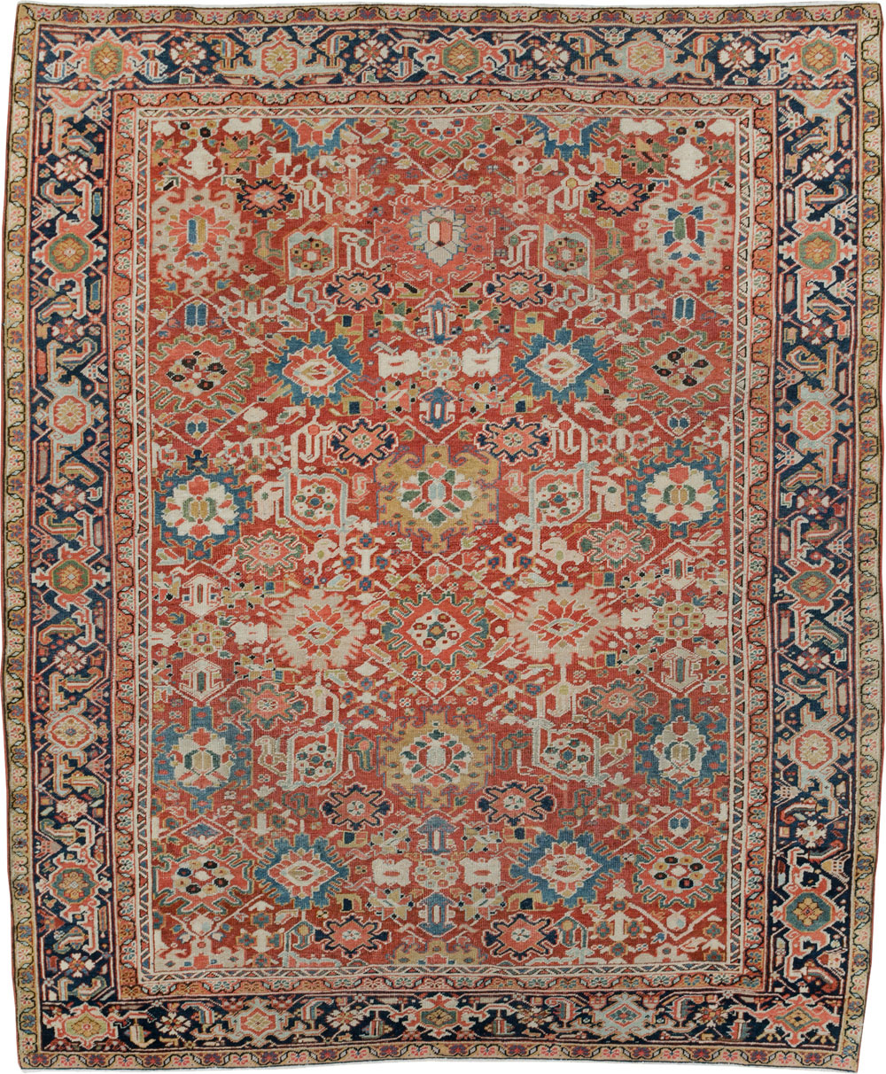 Antique Persian Heriz Room Size Carpet, No.26500 - Gss