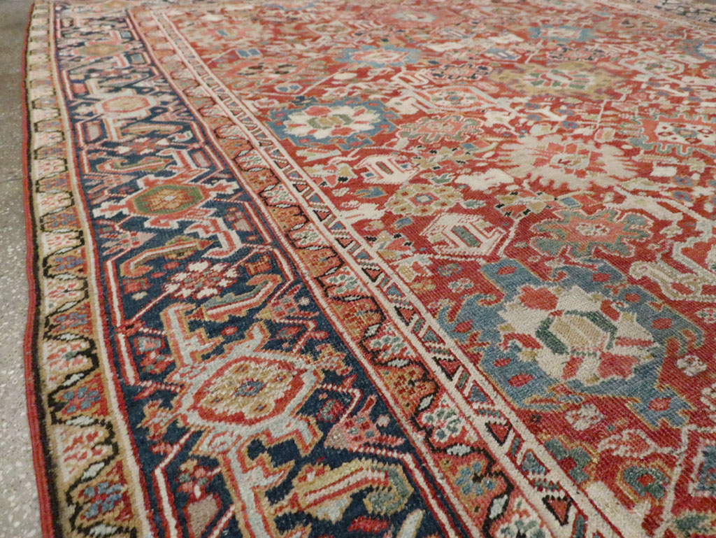 Antique Persian Heriz Room Size Carpet, No.26500 - Gss