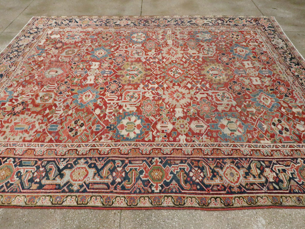 Antique Persian Heriz Room Size Carpet, No.26500 - Gss
