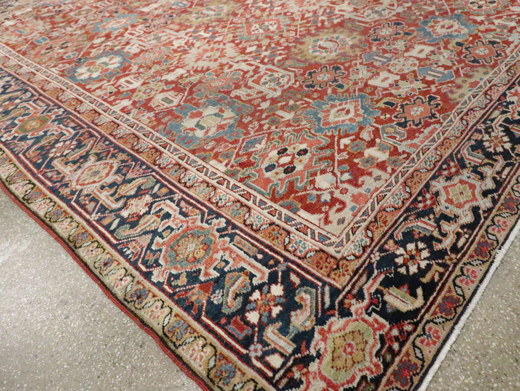 Antique Persian Heriz Room Size Carpet, No.26500 - Gss