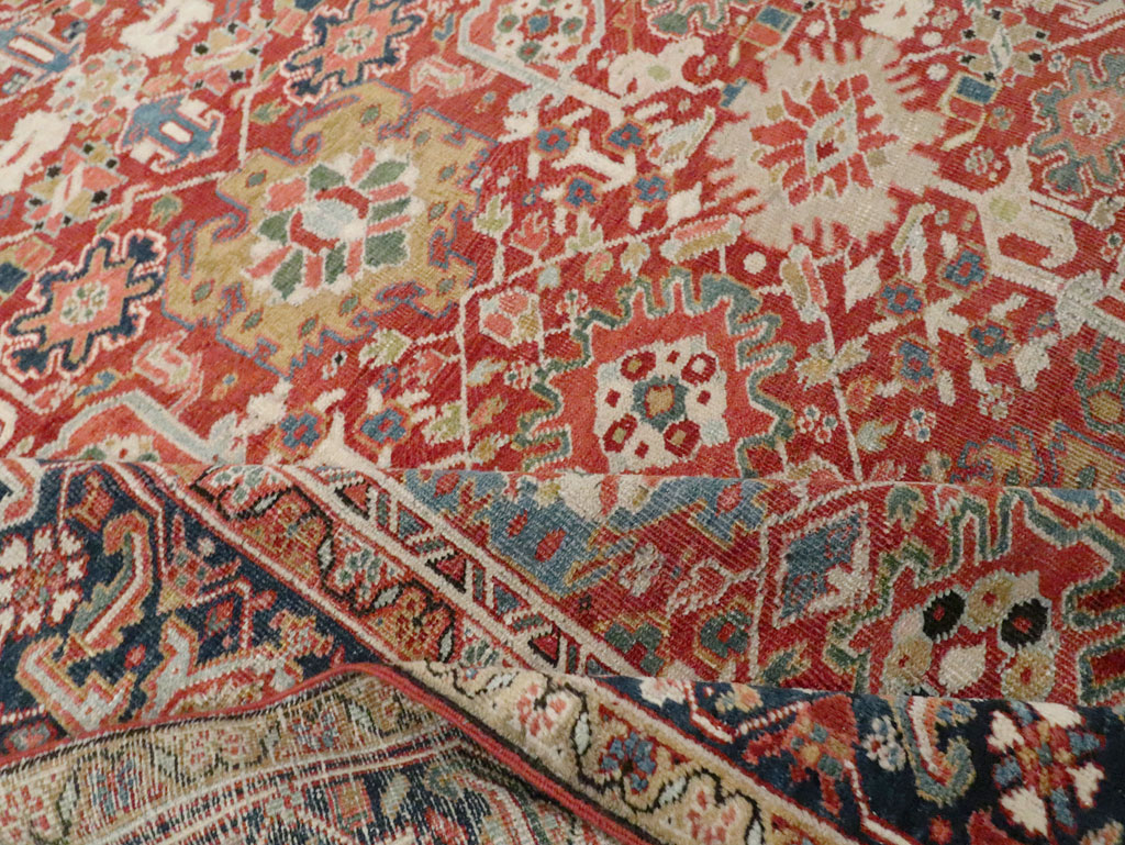 Antique Persian Heriz Room Size Carpet, No.26500 - Gss
