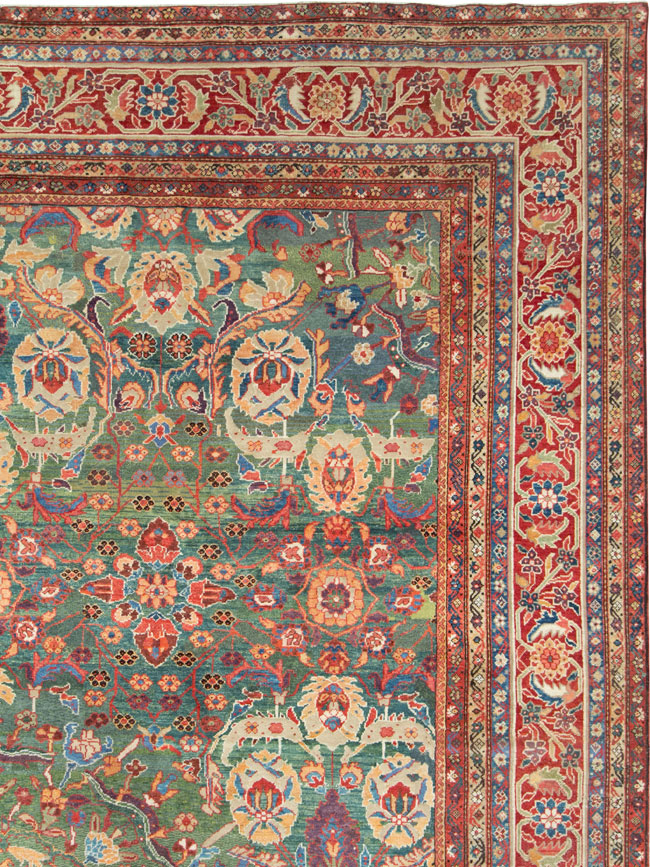 Antique Persian Mahal Oversize Carpet, No.26505 - Gss