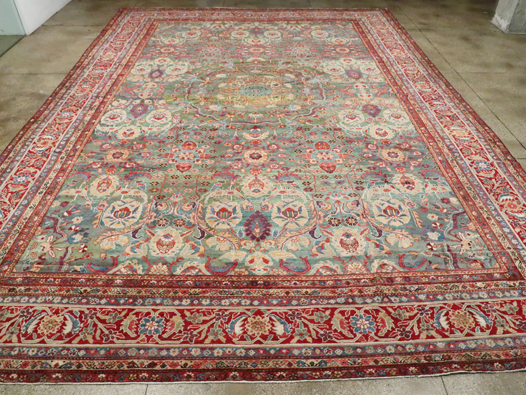 Antique Persian Mahal Oversize Carpet, No.26505 - Gss