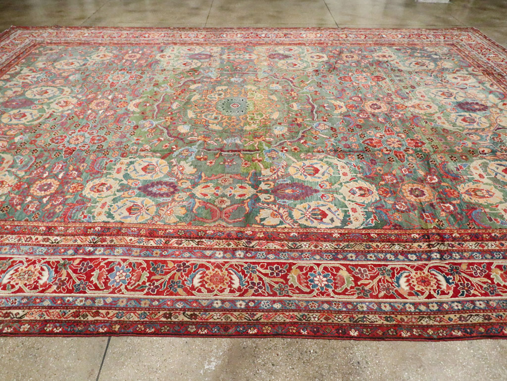 Antique Persian Mahal Oversize Carpet, No.26505 - Gss