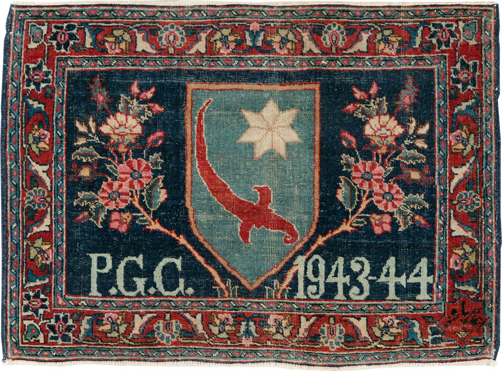 Antique Pictorial Tabriz Rug, No.26506 - Gss