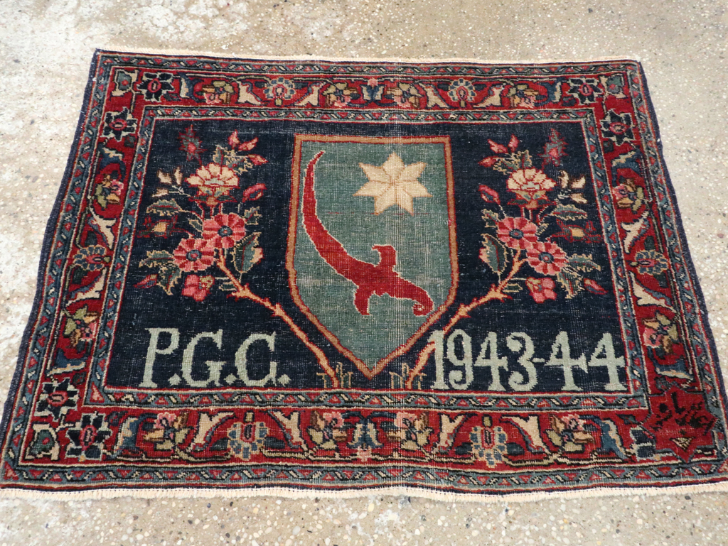 Antique Pictorial Tabriz Rug, No.26506 - Gss