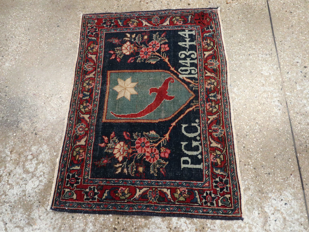 Antique Pictorial Tabriz Rug, No.26506 - Gss