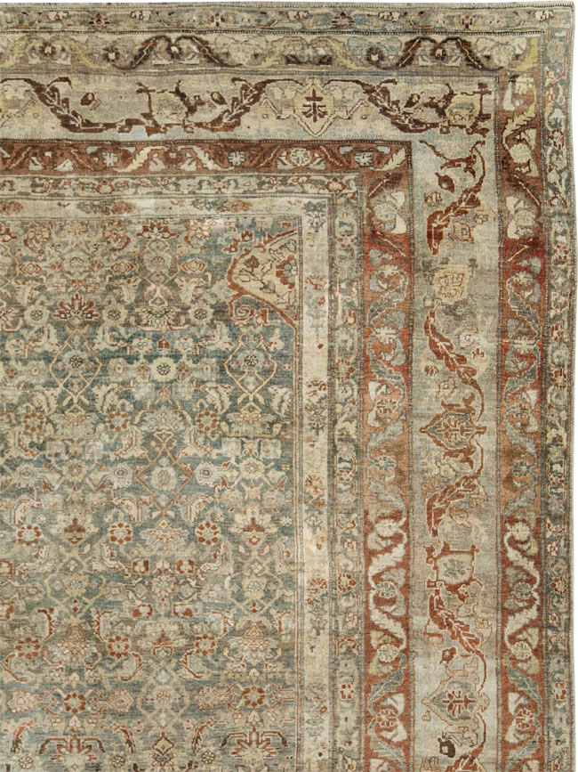 Antique Persian Bidjar Large Room Size Carpet, No.26516 - Gss