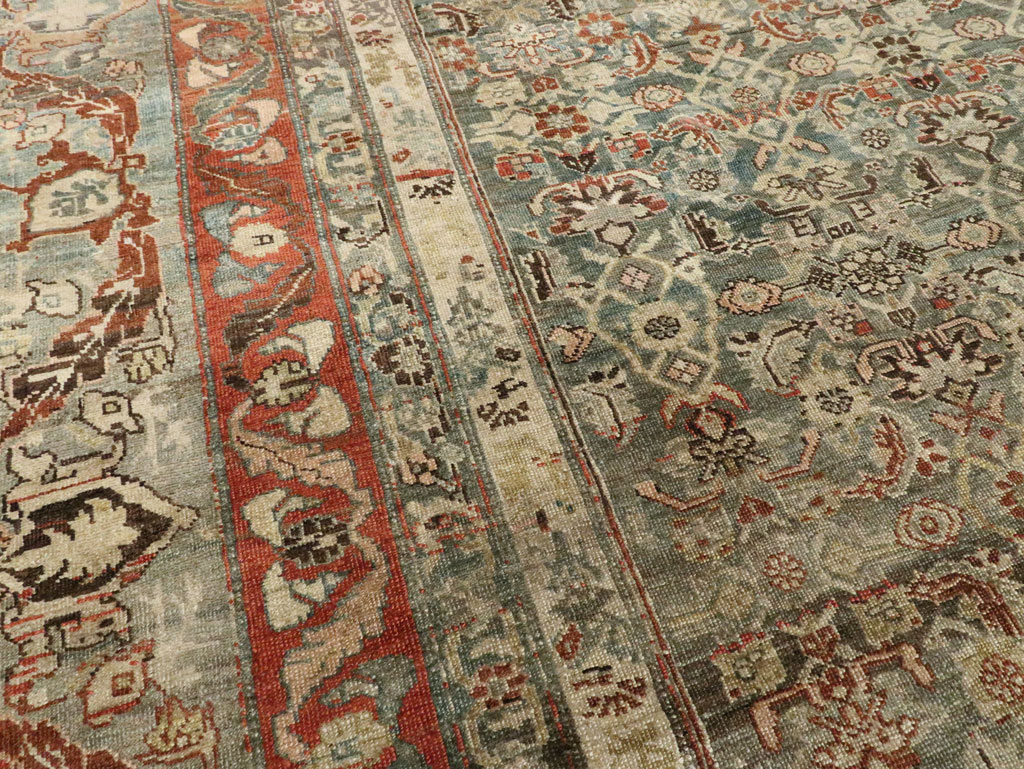 Antique Persian Bidjar Large Room Size Carpet, No.26516 - Gss