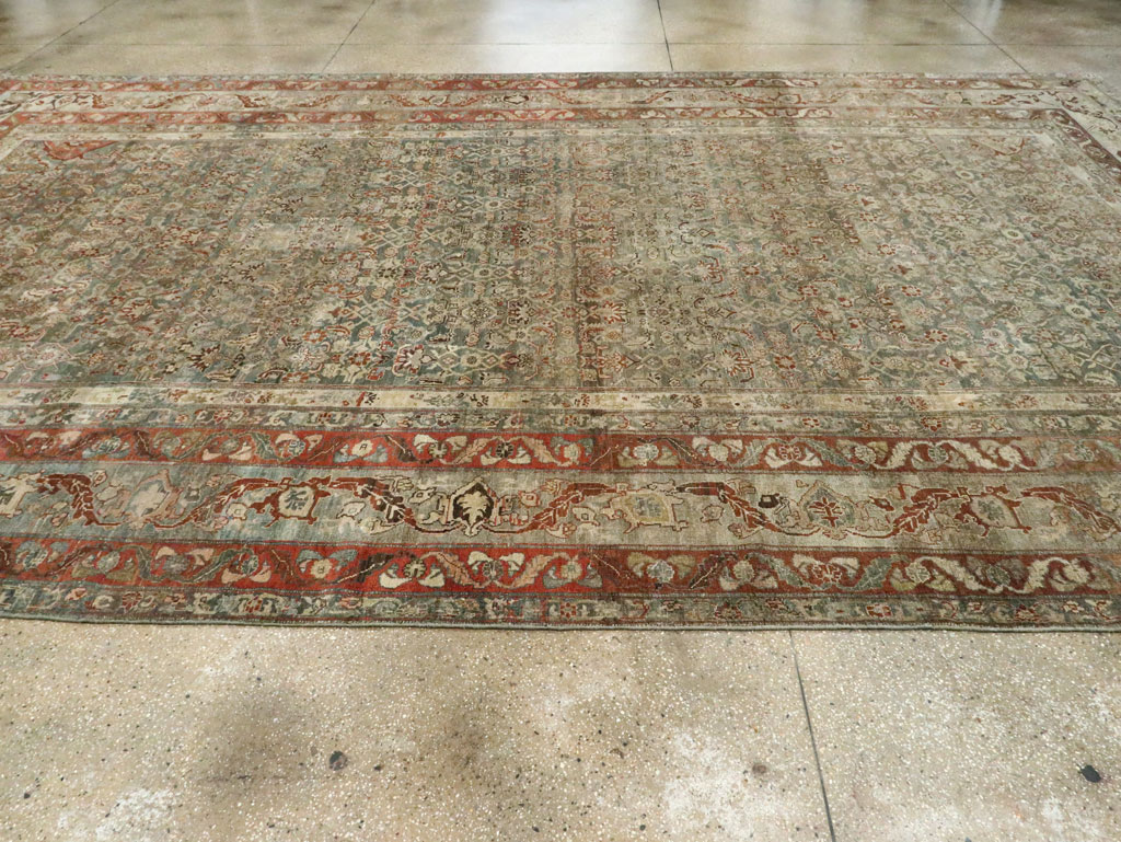 Antique Persian Bidjar Large Room Size Carpet, No.26516 - Gss