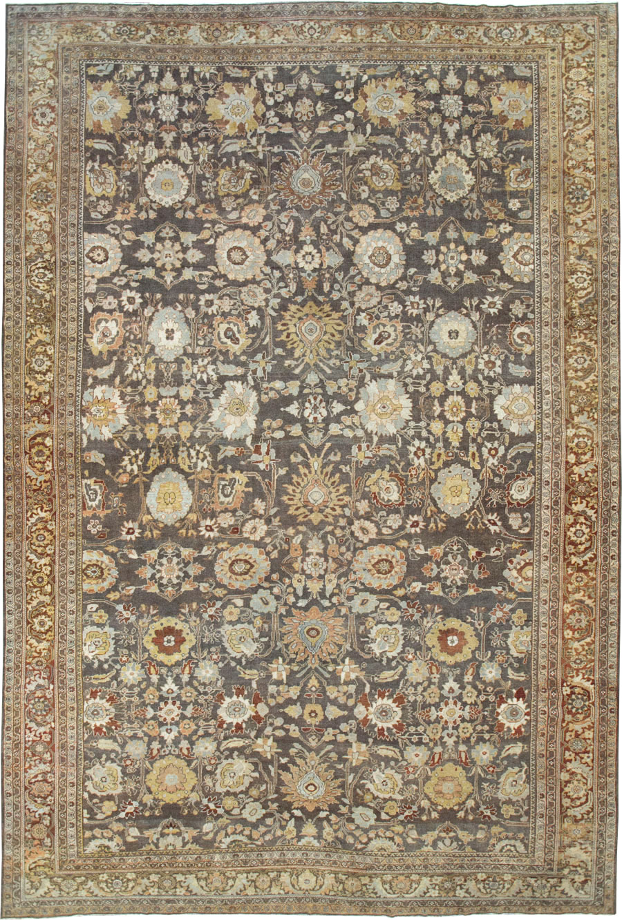 Antique Persian Mahal Large Oversize Carpet, No.26522 - Gss