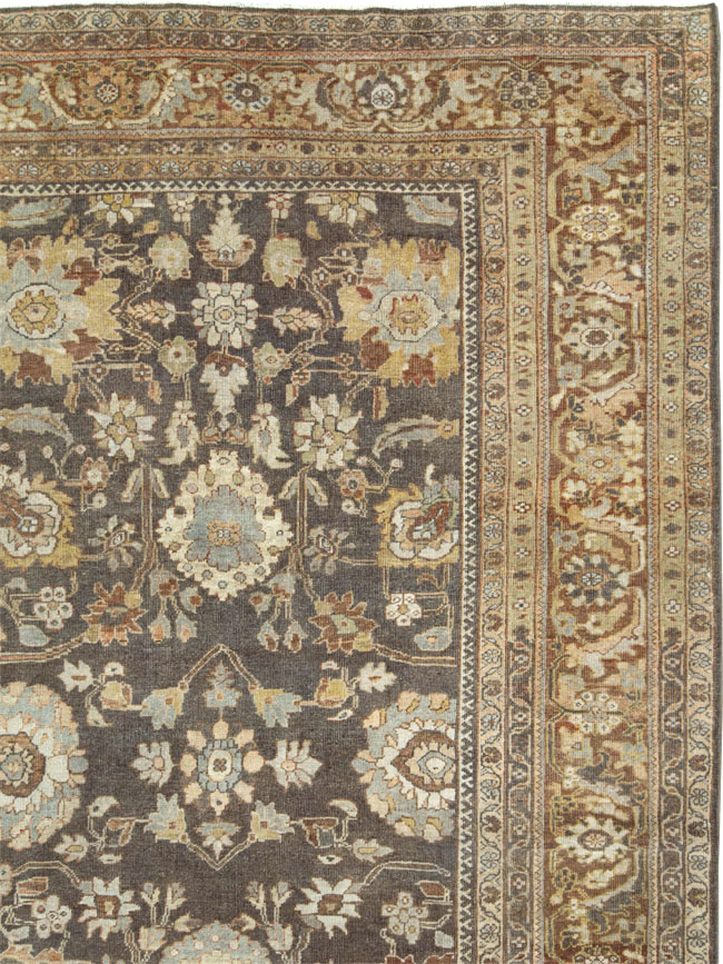 Antique Persian Mahal Large Oversize Carpet, No.26522 - Gss