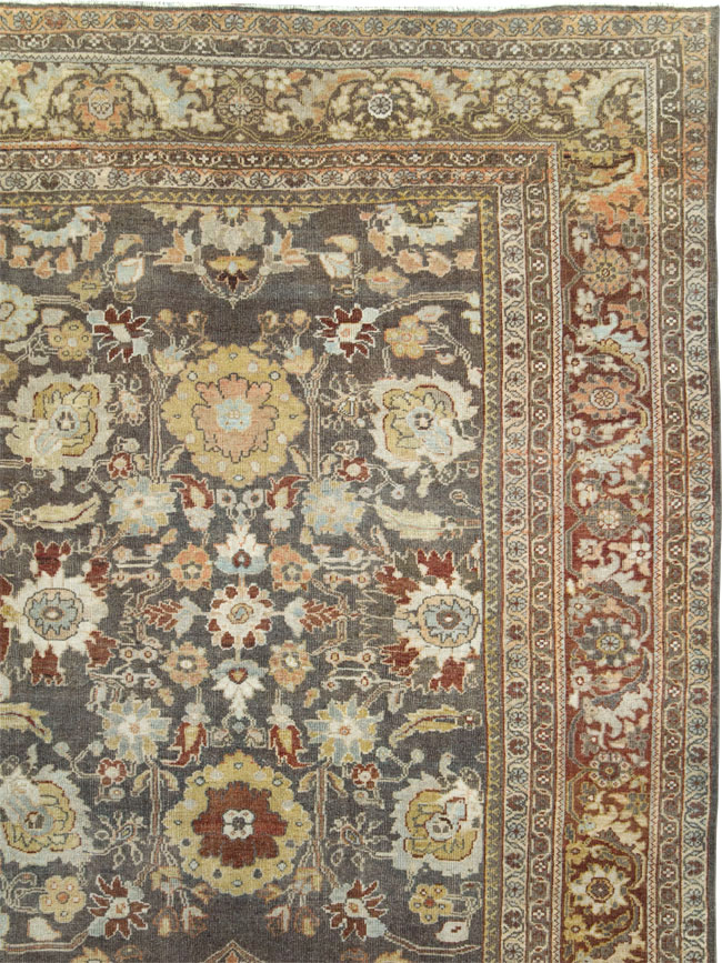 Antique Persian Mahal Large Oversize Carpet, No.26522 - Gss
