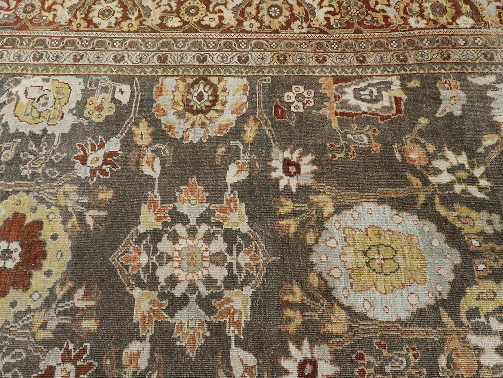 Antique Persian Mahal Large Oversize Carpet, No.26522 - Gss