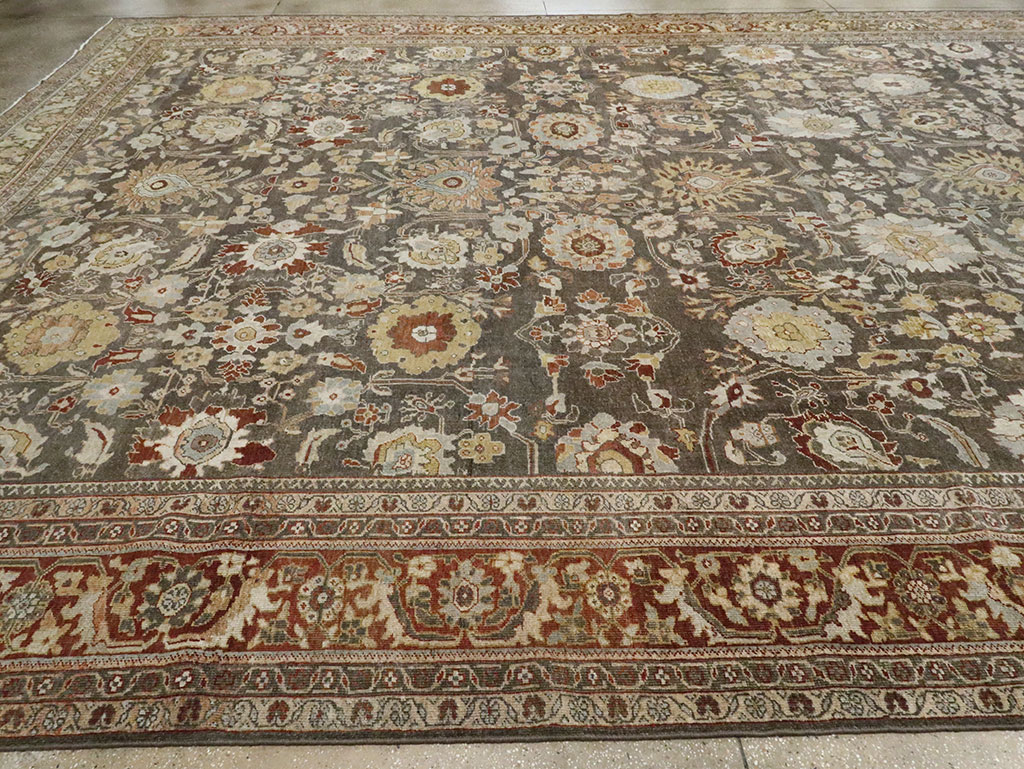 Antique Persian Mahal Large Oversize Carpet, No.26522 - Gss