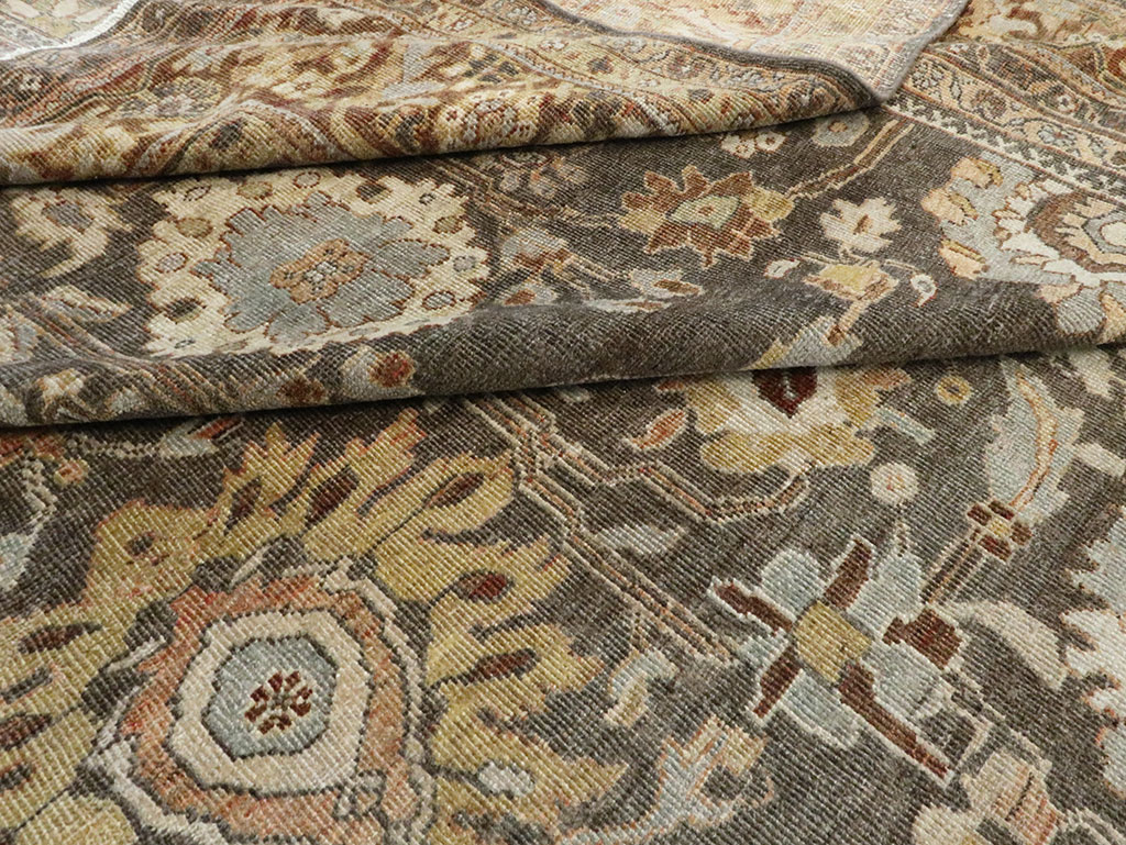 Antique Persian Mahal Large Oversize Carpet, No.26522 - Gss