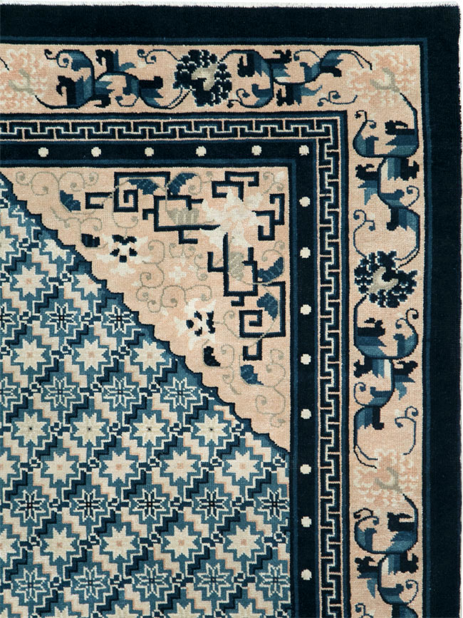 Vintage Chinese Peking Rug, No.26542 - Gss