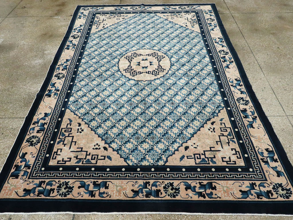 Vintage Chinese Peking Rug, No.26542 - Gss