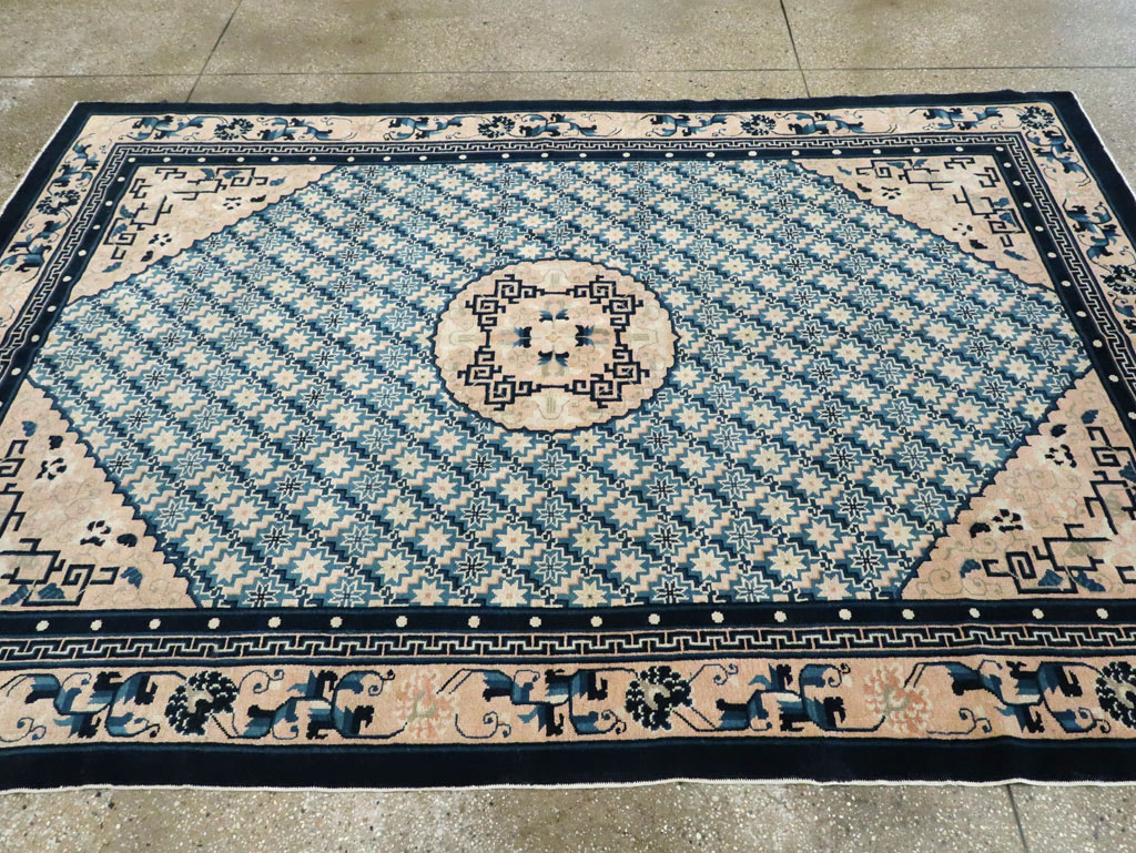 Vintage Chinese Peking Rug, No.26542 - Gss