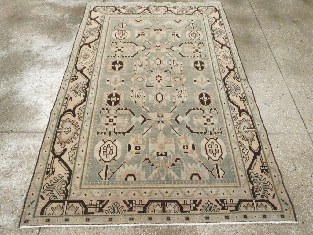 Vintage Persian Malayer Accent Rug (Pair: 1 of 2), No.26546 - Gss