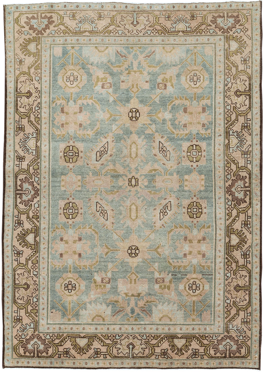 Vintage Persian Malayer Accent Rug, No.26548 - Gss