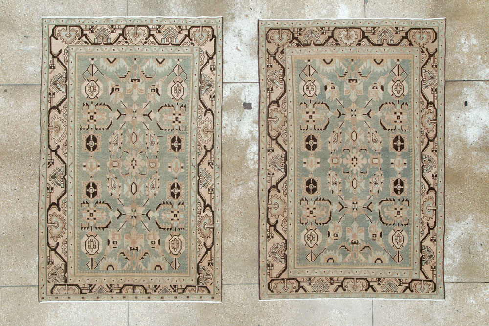 Vintage Persian Malayer Accent Rug (Pair: 2 of 2), No.26549 - Gss