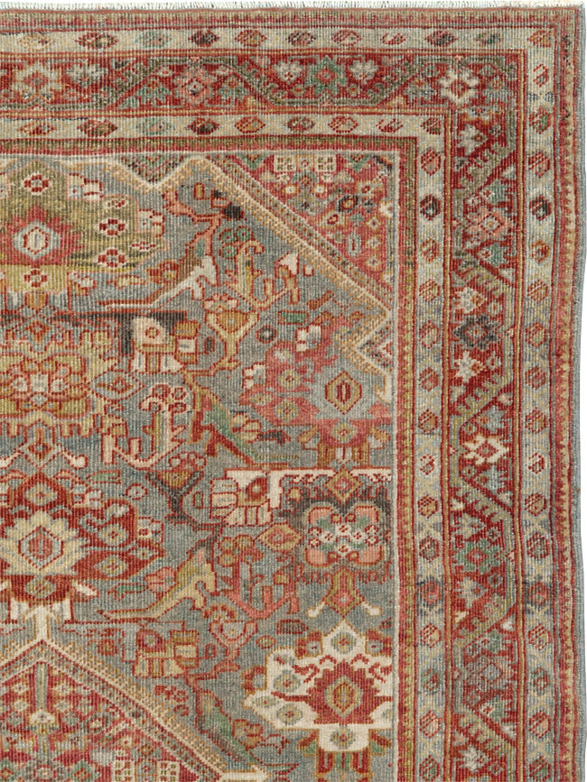Antique Persian Mahal Rug, No.26555 - Gss