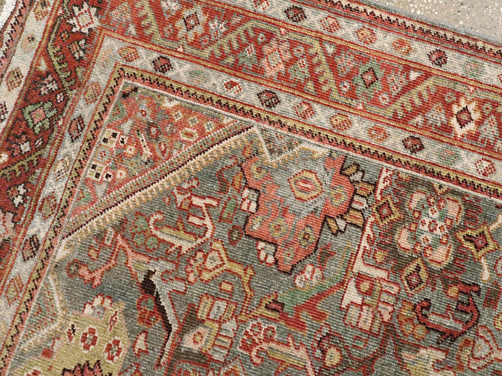 Antique Persian Mahal Rug, No.26555 - Gss