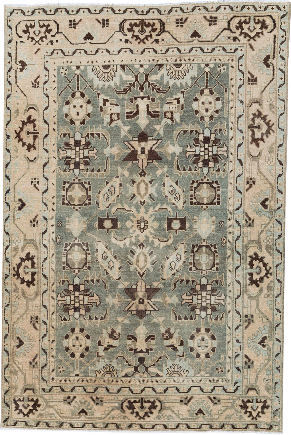 Vintage Persian Malayer Accent Rug, No.26557 - Gss