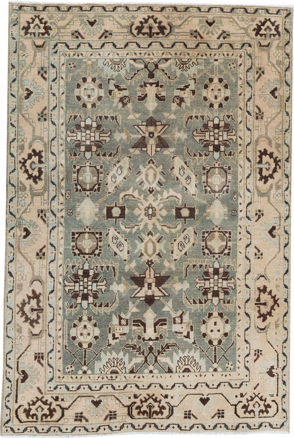 Vintage Persian Malayer Accent Rug, No.26557 - Gss