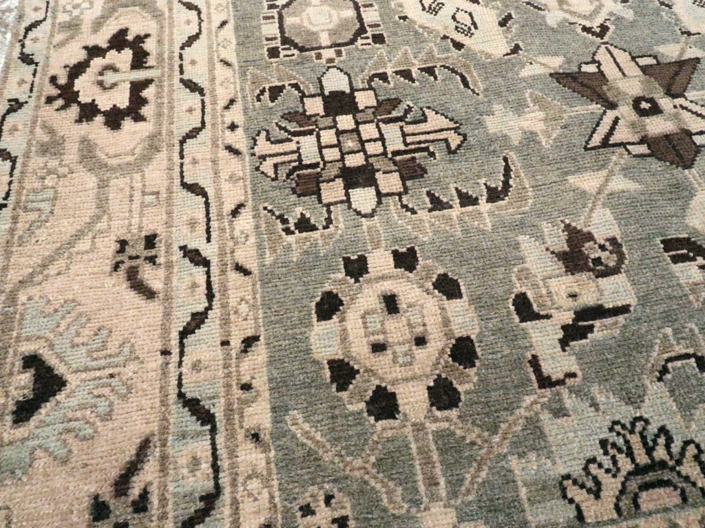 Vintage Persian Malayer Accent Rug, No.26557 - Gss
