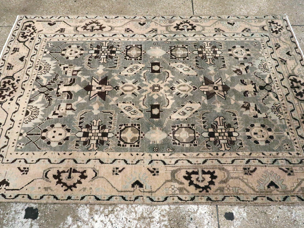 Vintage Persian Malayer Accent Rug, No.26557 - Gss