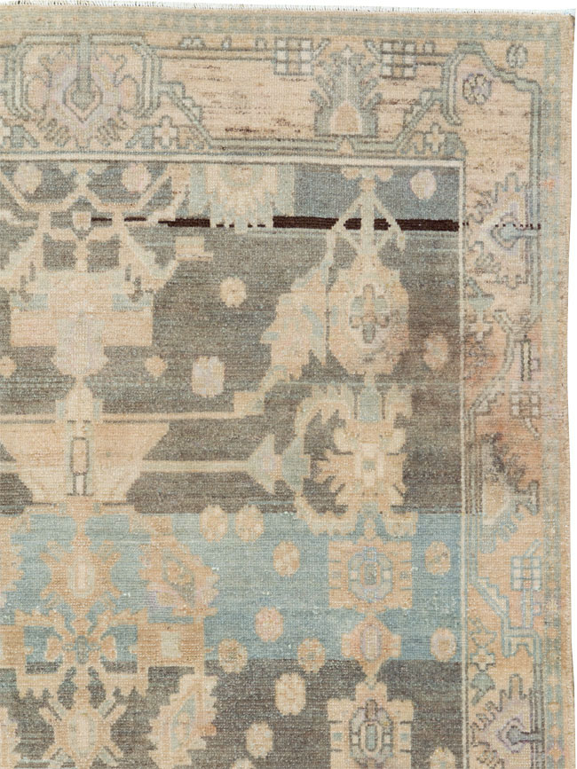 Vintage Persian Malayer Throw Rug, No.26568 - Gss