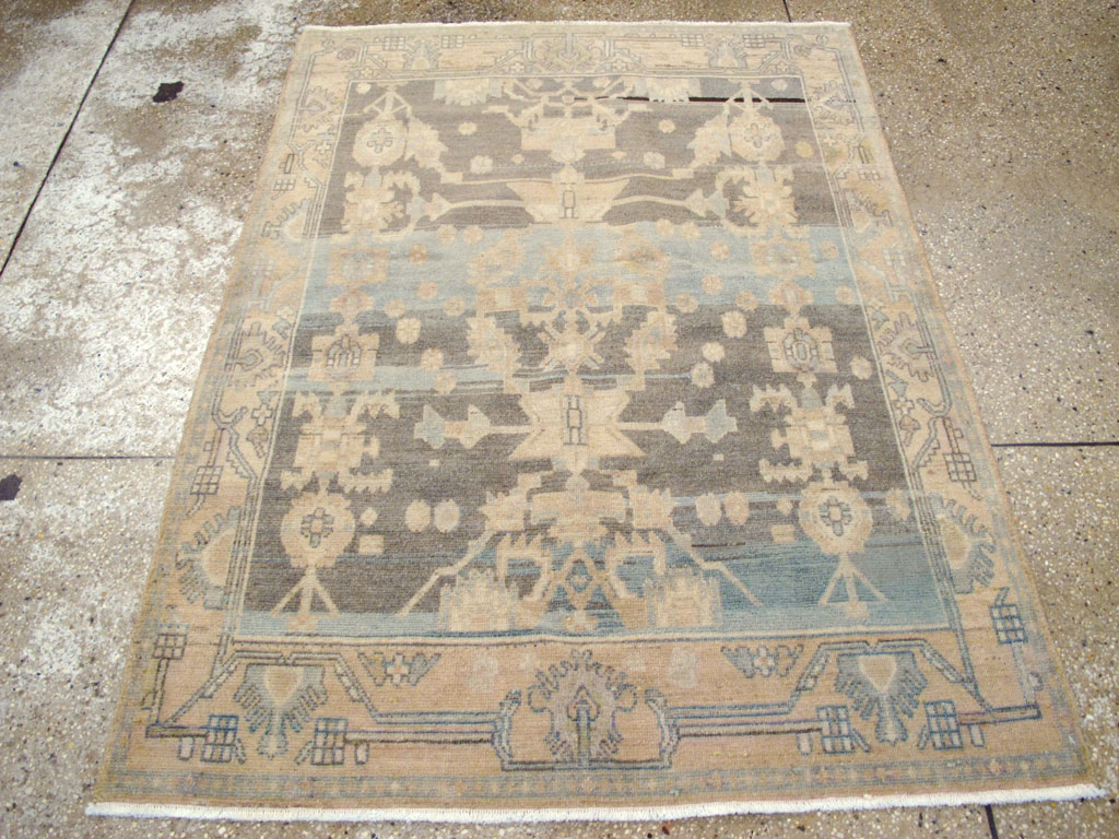 Vintage Persian Malayer Throw Rug, No.26568 - Gss