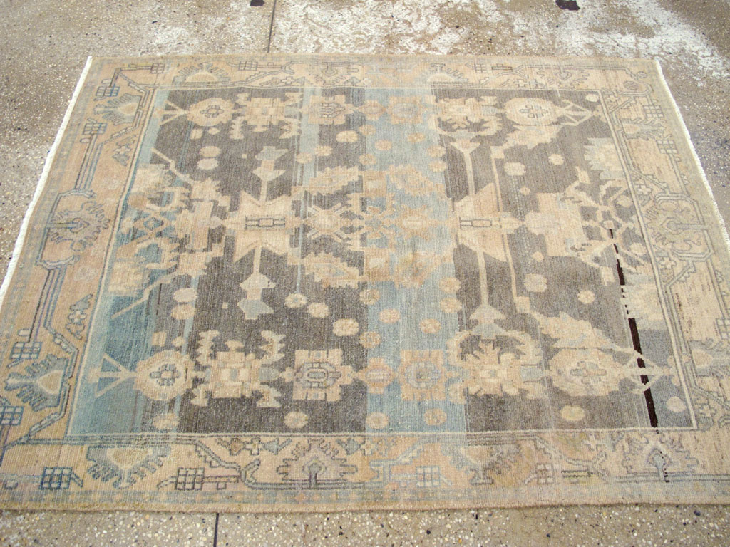 Vintage Persian Malayer Throw Rug, No.26568 - Gss